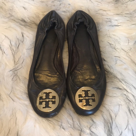Tory Burch Shoes - Tory Burch Brown Reva Flats